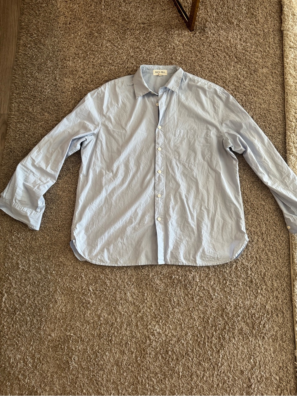 Alex Mill Light Blue Casual Button-Down Shirt